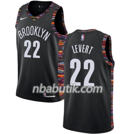 NBA Mænd Trøje Brooklyn Nets Caris LeVert 22 2018-19 Nike City Edition Sort Swingman